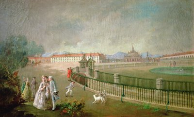 Plaza de San Antonio, Aranjuez de Luis Paret y Alcazar